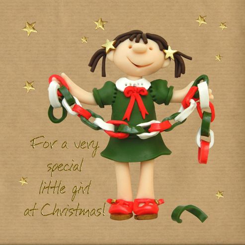 Image of Holy Mackerel Greeting Card - Christmas Card - For A Very Special Little Girl