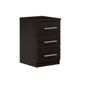 Urbane Designs Prague 3 Drawer Bedside Table - Espresso