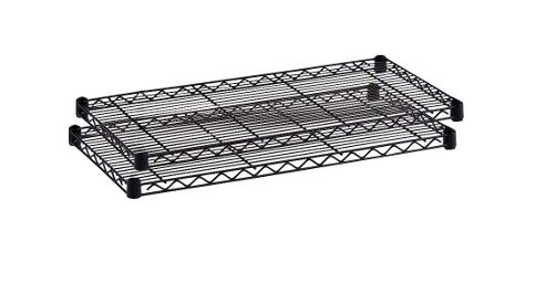 Image of Safco Small Commercial Shelves Wire In Black