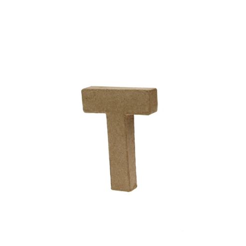 Image of Small Kraft Letter - T