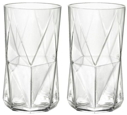 Image of Bormioli Rocco Cassiopea Tumblers Glasses - 480ml - 16.25oz - Set Of 2