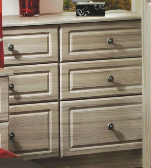 Image of Welcome Furniture Pembroke 6 Drawer Midi Chest - Driftwood