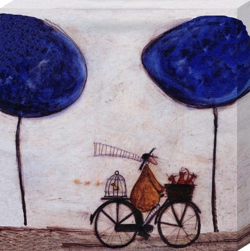 Image of Sam Toft Freewheelin With Joyce Greenfields Canvas Print