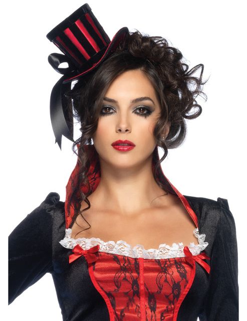 Image of Velvet Striped Mini Hat