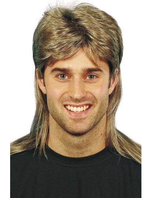 Image of Brown & Blonde Jason Mullet Wig