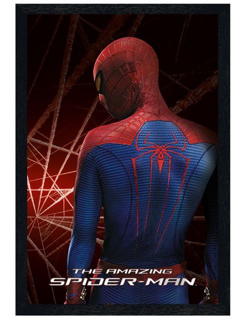 Image of The Amazing Spider-man Black Wooden Framed His Search For Answers Has Just Begun Poster