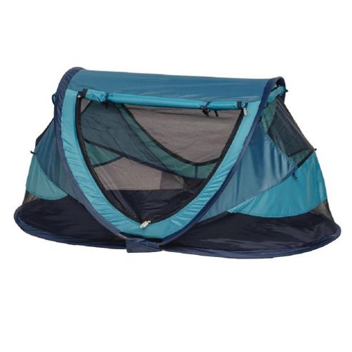 Image of Nsauk Deluxe Pop Up Travel Cot Large Ocean 0-4 Years
