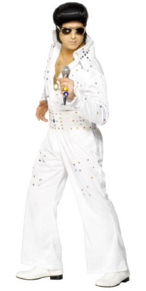 Image of Elvis Rhinestone Jumpsuit - Adult Costume Size: 38-40