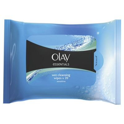 Olay Essential Wet Face Cleansing Sensitive 20 Wipes