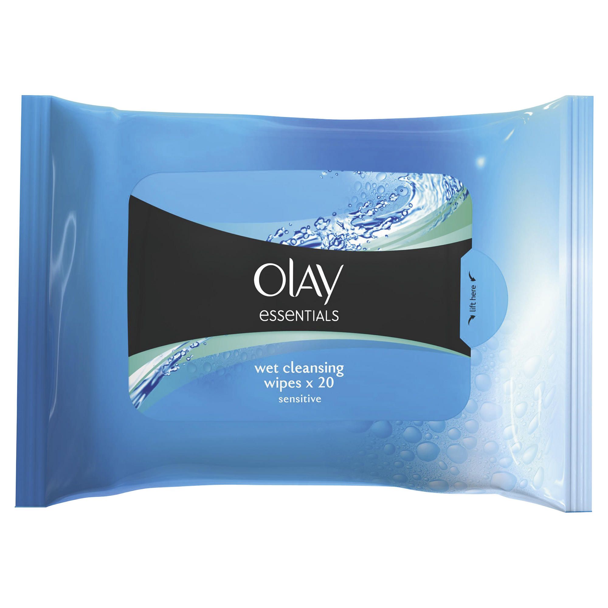 Olay Essentials Gentle Cleansers Sensitive Wipes 20's