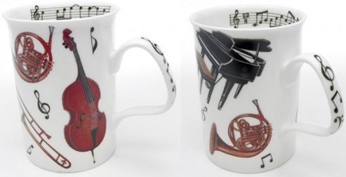Image of Roy Kirkham Concert / Musical Instrument Mugs Set Of 2