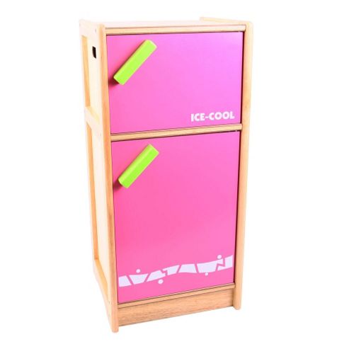 Image of Santoys St868 Pink And Green Kitchen Fridge