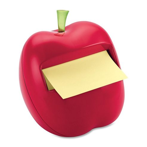 Image of Novelty Red Apple-shaped Post It Dispenser