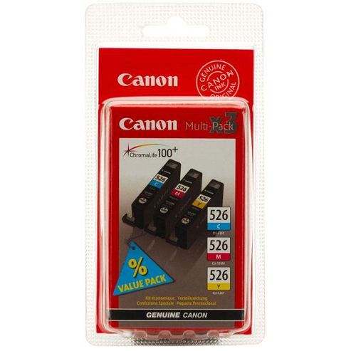 Image of Canon Cli-526 (colour) Ink Cartridge With Security