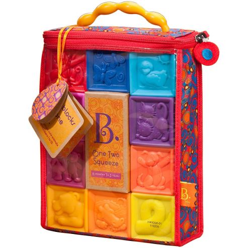 Image of B B One Two Squeeze Soft Blocks