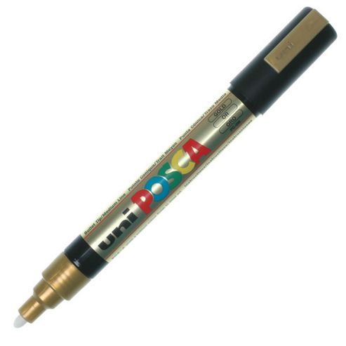 Image of Uni Pc-5m Posca Marker Gold