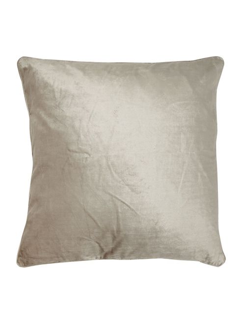 Image of Casa Couture Oversized Grey Velvet Cushion In Grey