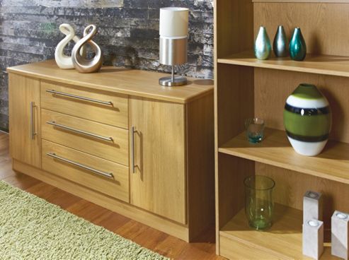 Image of Welcome Furniture Living Room Bookcase - Modern Oak