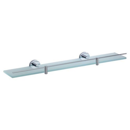 Image of Haceka Kosmos Glass Shelf In Chrome