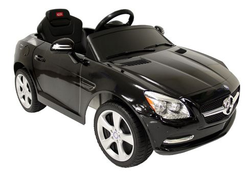 Image of Kids Electric Car Mercedes Benz Slk 6 Volt Black Gloss