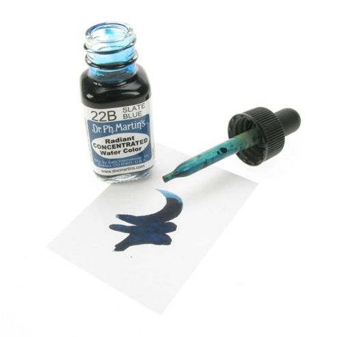 Image of Dr. Ph. Martin's Radiant Concentrated Watercolours - Slate Blue