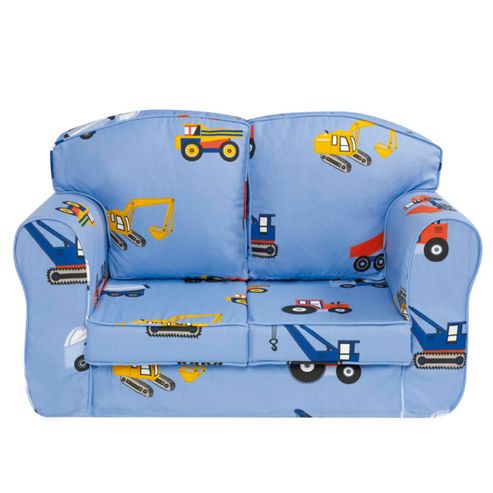Image of Children's Sofa - Toy Trucks