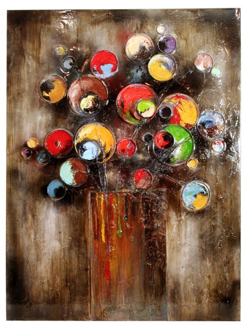 Image of House Additions Paint Pot Flowers Canvas Wall Art