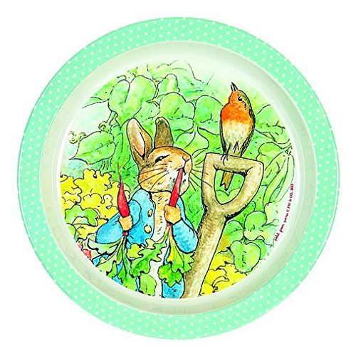 Image of Petit Jour Peter Rabbit Plate Green