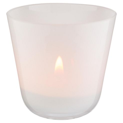 Image of Tesco Milky Tealight Holder, White