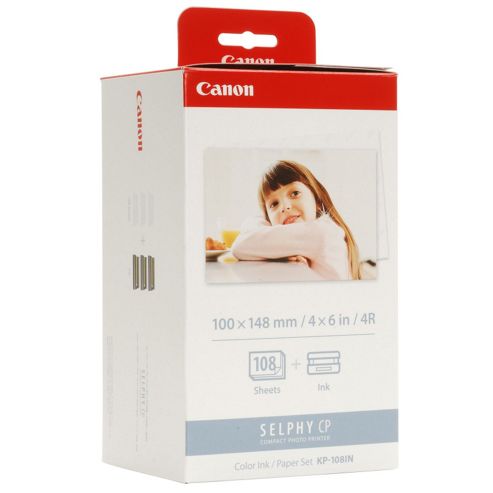 Image of Canon Kp-108 In Colour Ink/paper Set