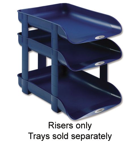 Image of Rexel Agenda2 Risers W45xd6xh70mm Blue Ref 2101020 [pack 5]