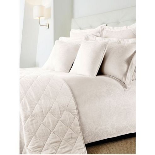 Image of Luxury Hotel Collection Damask Oxford Pillowcase Pair Cream