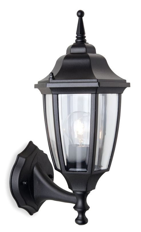 Image of Firstlight Faro Uplight Outdoor Wall Lantern In Black