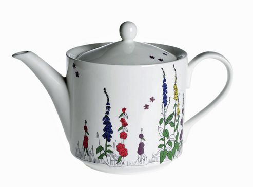 Image of Tea With Bea Cottage Garden Bone China Teapot