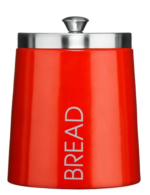 Image of Premier Housewares 26 Cm Madison Bread Bin - Red
