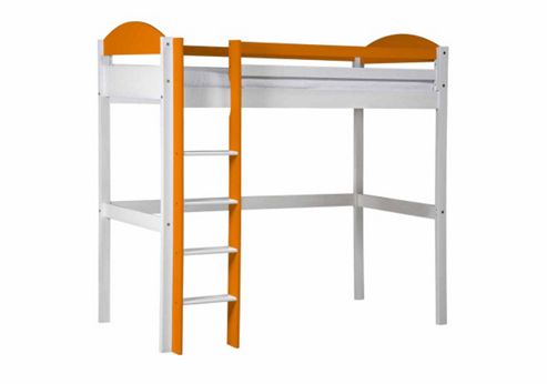 Image of Maximus High Sleeper White With Orange Details