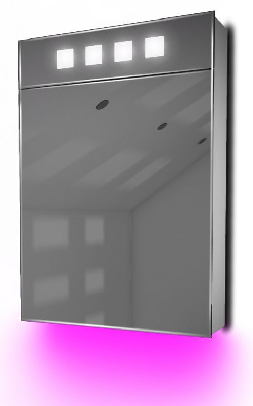 Image of Ambient Demist Bathroom Cabinet With Sensor & Internal Shaver Socket K114p