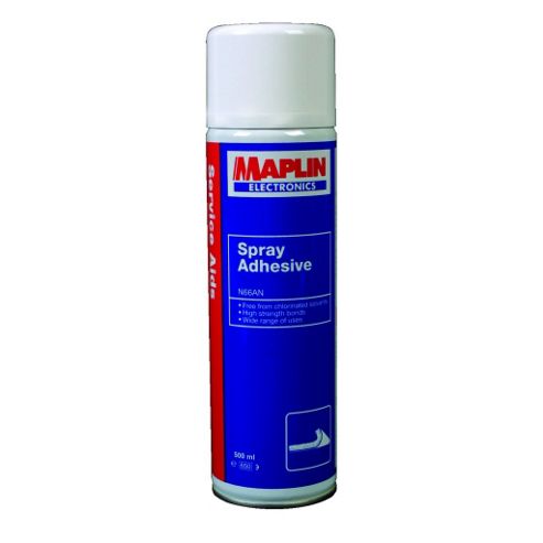 Image of Maplin Spray Adhesive Glue 500ml