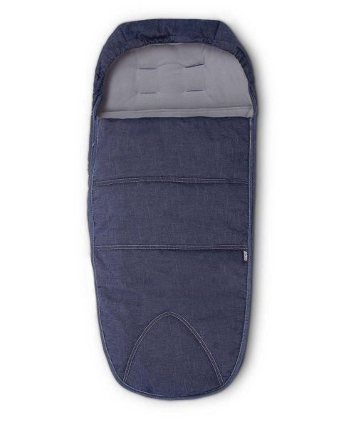 Image of Mamas & Papas - Cold Weather Footmuff - Blue Denim