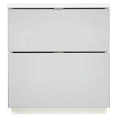 Palermo Bedside Chest White Mirrored