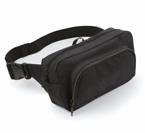 Image of Bagbase 2.5l Organiser Waistpack Bag Black