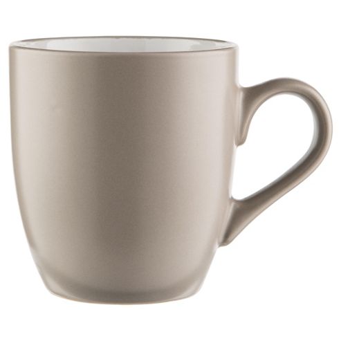 Image of Tesco Two Tone Stoneware Mug, Taupe