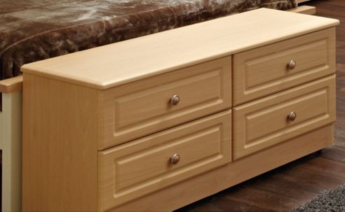 Image of Welcome Furniture Pembroke 4 Drawer Bed Box - Cream