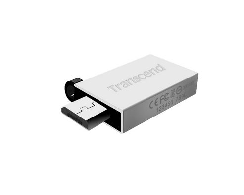 Image of Transcend 32gb Jetflash 380 Usb Flash Drive Silver Plating