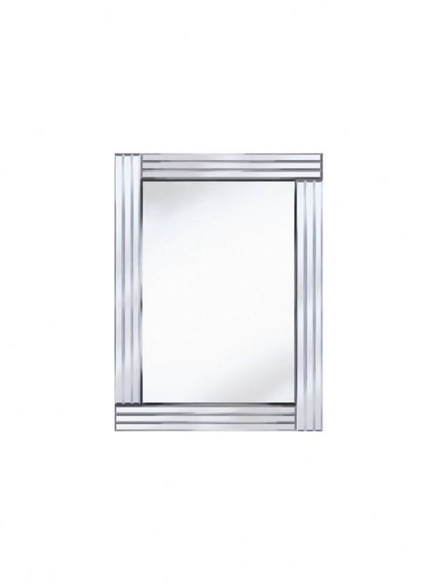 Image of Pharmore Ltd Classic Triple Bar Rectangle Mirror - Silver