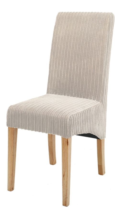 Image of Originals Fletton Chair In Cream Valuto With Natural Legs (set Of 2)