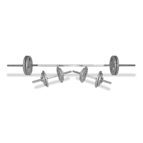 Image of Body Power 50kg 5ft Tri-grip Spinlock Set