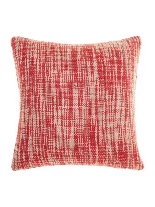 Image of Linea Oversized Woven Cushion, Red