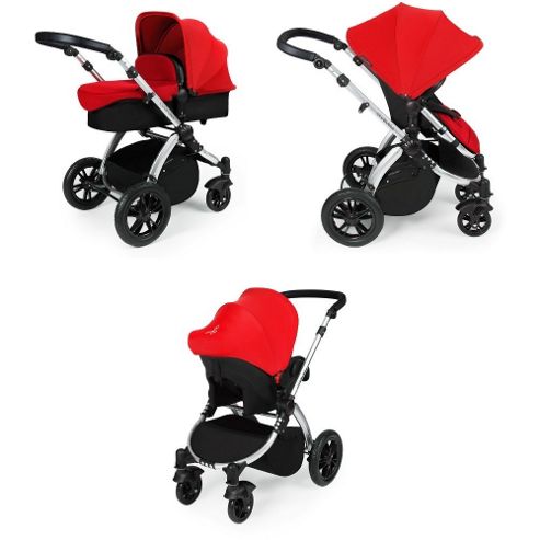 Image of Ickle Bubba Stomp V2 3-in-1 Travel System (red)
