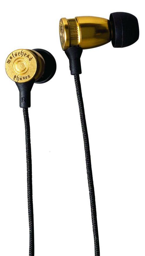 Image of Motorheadphones Overkill Earphones - Brass